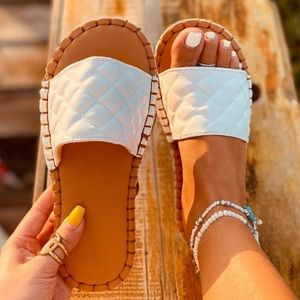Brand New Quilted Sandals